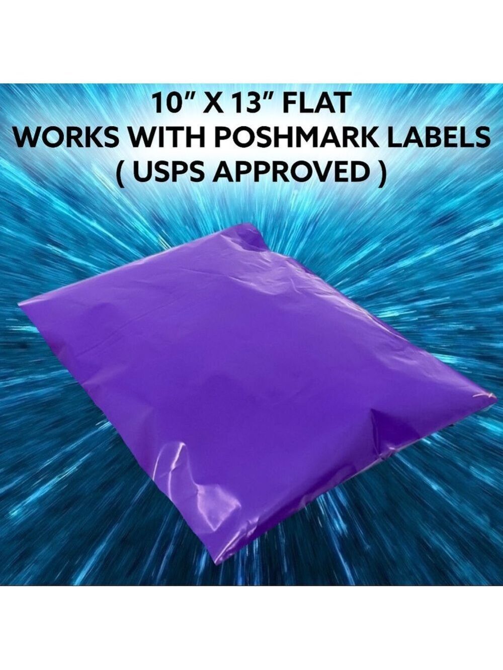 25 10X13 Poly Mailers Purple PRICE IS FIRM - Picture 8 of 9